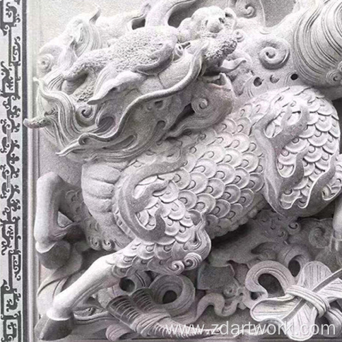 Customized stone carving unicorn